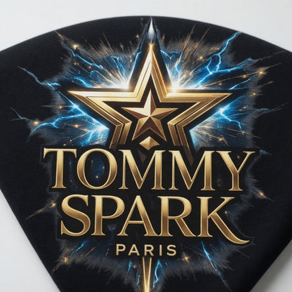 Tommy Spark Paris Luxury Star T-Shirt - Black Heavy Cotton Gildan 5000