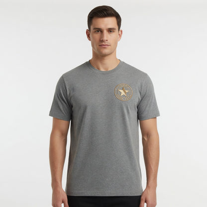 Tommy Spark Paris Luxury Star T-Shirt - Gray Heavy Cotton Gildan 5000 Unisex Crewneck