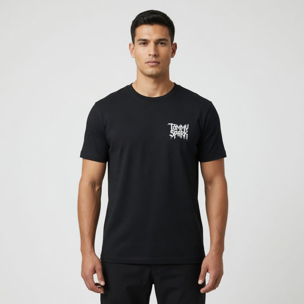 T-Shirt Skull Ultramat The Streets Bella Canvas 3010 | Tommy Spark Streetwear | Poids Lourd Crâne Gothique Dos Large