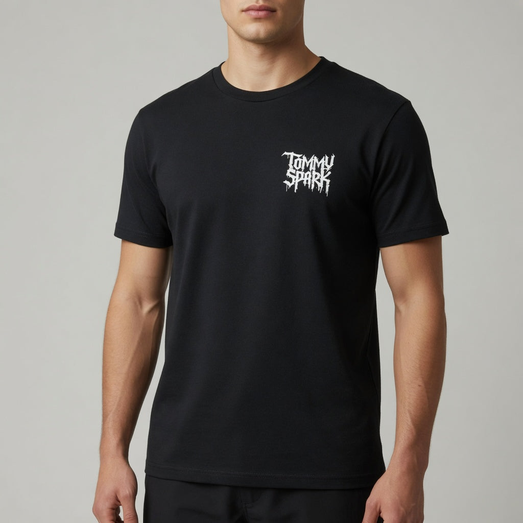 T-Shirt Skull Ultramat The Streets Bella Canvas 3010 | Tommy Spark Streetwear | Poids Lourd Crâne Gothique Dos Large