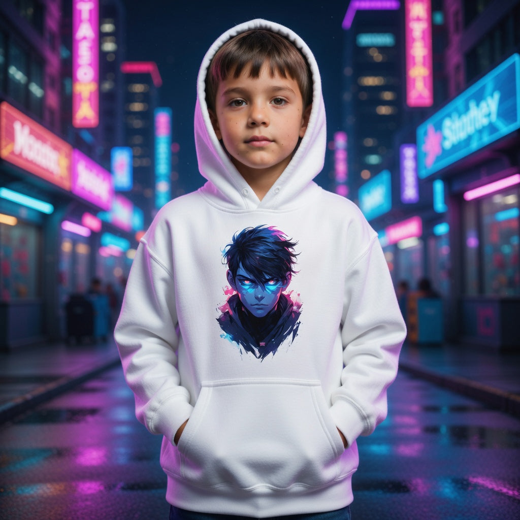 ⚡ Hoodie Jeunes Shadow Hero – Design Manga