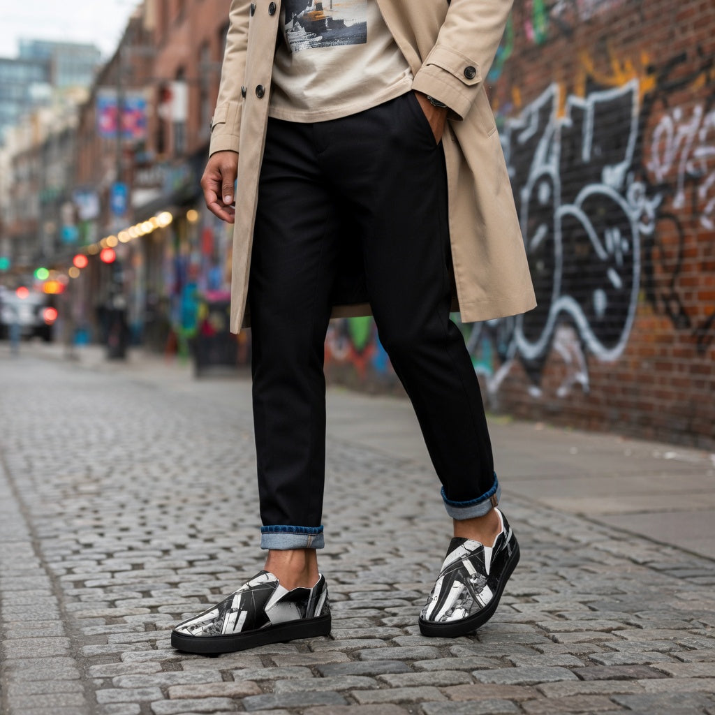 👟 Sneakers en Toile Homme – Look Simple et Moderne