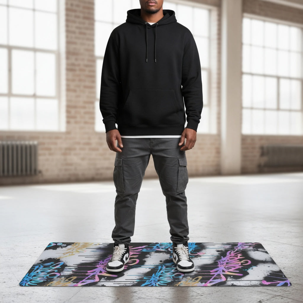 Neon Wildstyle Yoga Mat
