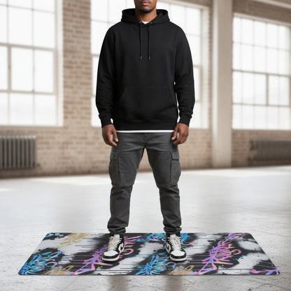 Neon Wildstyle Yoga Mat